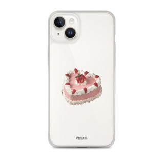 Heart Shaped Strawberry Cake iPhone Case