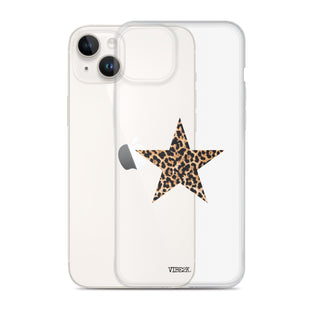 Leopard Print Star iPhone Case