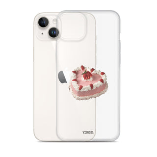 Heart Shaped Strawberry Cake iPhone Case