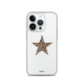 Leopard Print Star iPhone Case