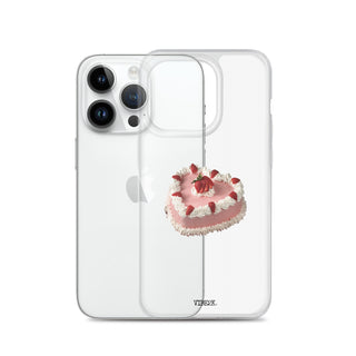 Heart Shaped Strawberry Cake iPhone Case