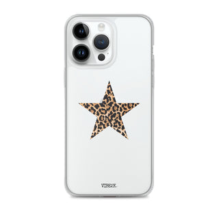 Leopard Print Star iPhone Case