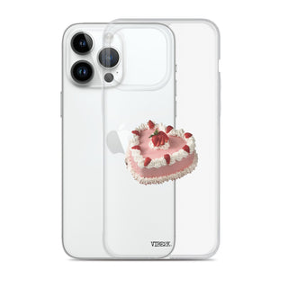 Heart Shaped Strawberry Cake iPhone Case