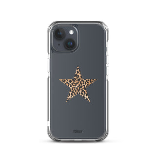 Leopard Print Star iPhone Case