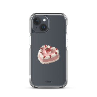 Heart Shaped Strawberry Cake iPhone Case