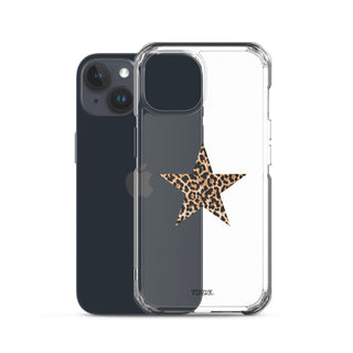 Leopard Print Star iPhone Case