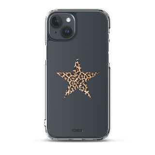 Leopard Print Star iPhone Case