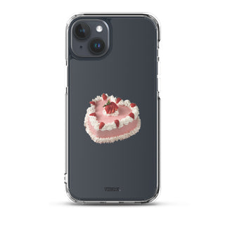 Heart Shaped Strawberry Cake iPhone Case