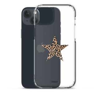 Leopard Print Star iPhone Case