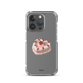 Heart Shaped Strawberry Cake iPhone Case