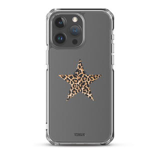 Leopard Print Star iPhone Case