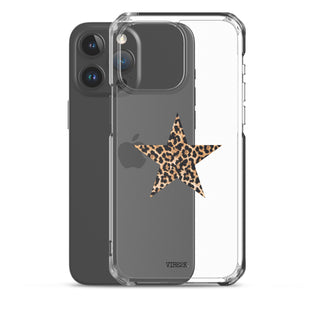 Leopard Print Star iPhone Case