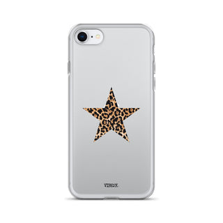 Leopard Print Star iPhone Case