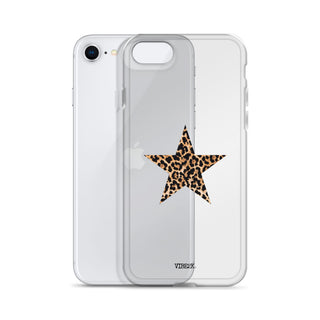 Leopard Print Star iPhone Case