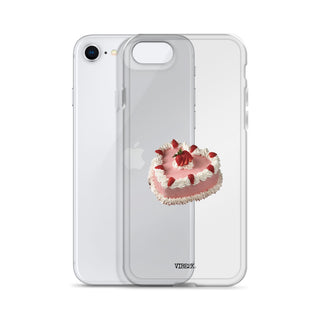 Heart Shaped Strawberry Cake iPhone Case